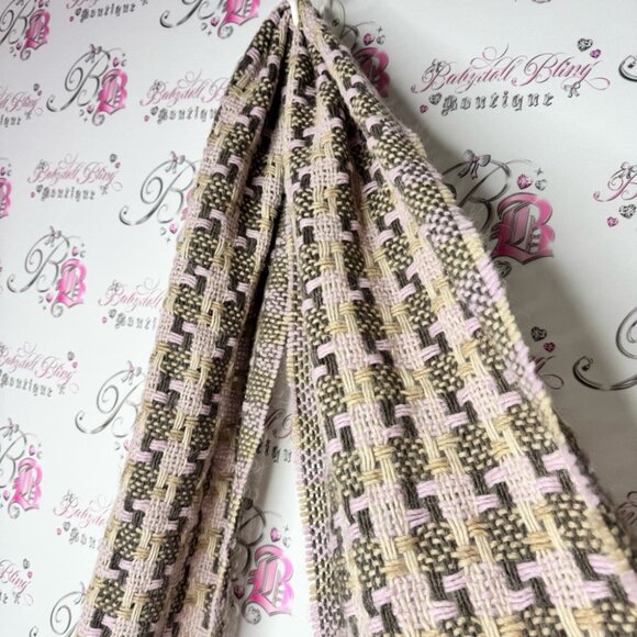 Scarf Italy ๐ฎ๐น alpaca ๐ฆ wool Manifattura almar Elegant Brown Patterned Scarf - Picture 9 of 11